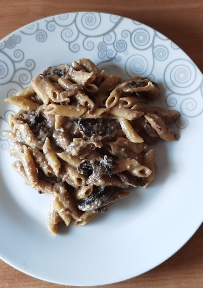 Una foto de Pasta con salsa de castañas