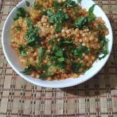 A picture of Sabudana khichadi.