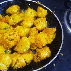 A picture of Vegetable Muthiya! Easy and healthy breakfast!.
