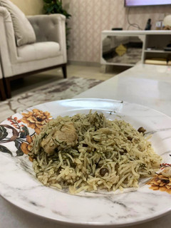صورة لوصفة رز بالشبنت والدجاج