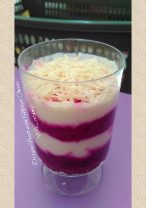 Foto resep Dragon Fruit with Melted Cheese