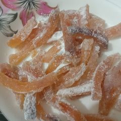 Candied Grapefruit Peels 🍭🍭🍭 A picture of Candied Grapefruit Peels 🍭🍭🍭.