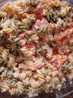 Una foto de Pasta al horno con queso feta