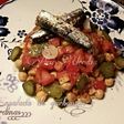 Ensalada de garbanzos con sardinas en conservas