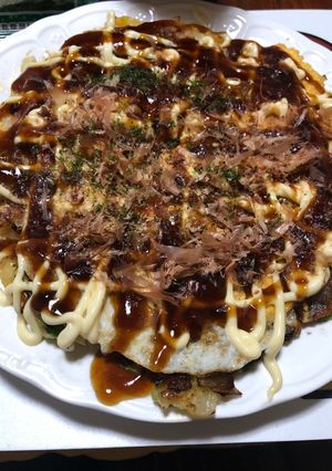 A picture of Osaka Okonomiyaki.
