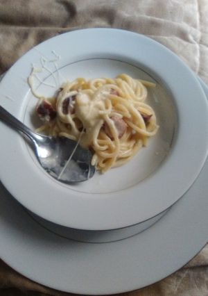 Una foto de Pasta Alfredo