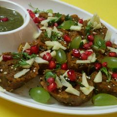 Fruity rice muthia (Sweet and sour) A picture of Fruity rice muthia (Sweet and sour).