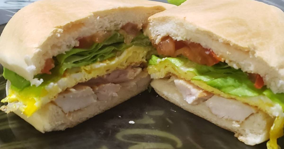 Sandwich de pollo con lechuga 72 recetas caseras Cookpad
