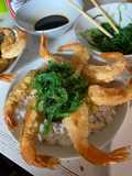 Gambas en tempura