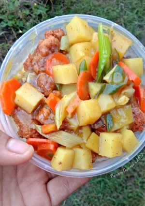 Foto resep Ricebowl Kare Katsu