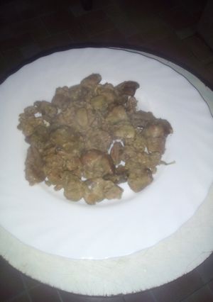 A picture of Dry fried liver.