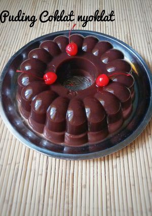 Foto resep Puding coklat nyoklat