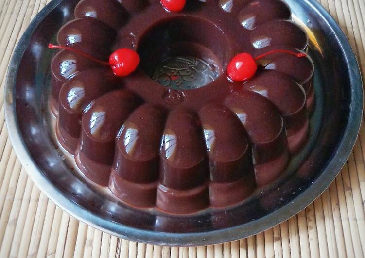 Puding coklat nyoklat