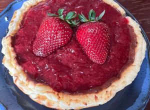 Foto de Tarte Cheesecake de Morangos com Massa Pronta