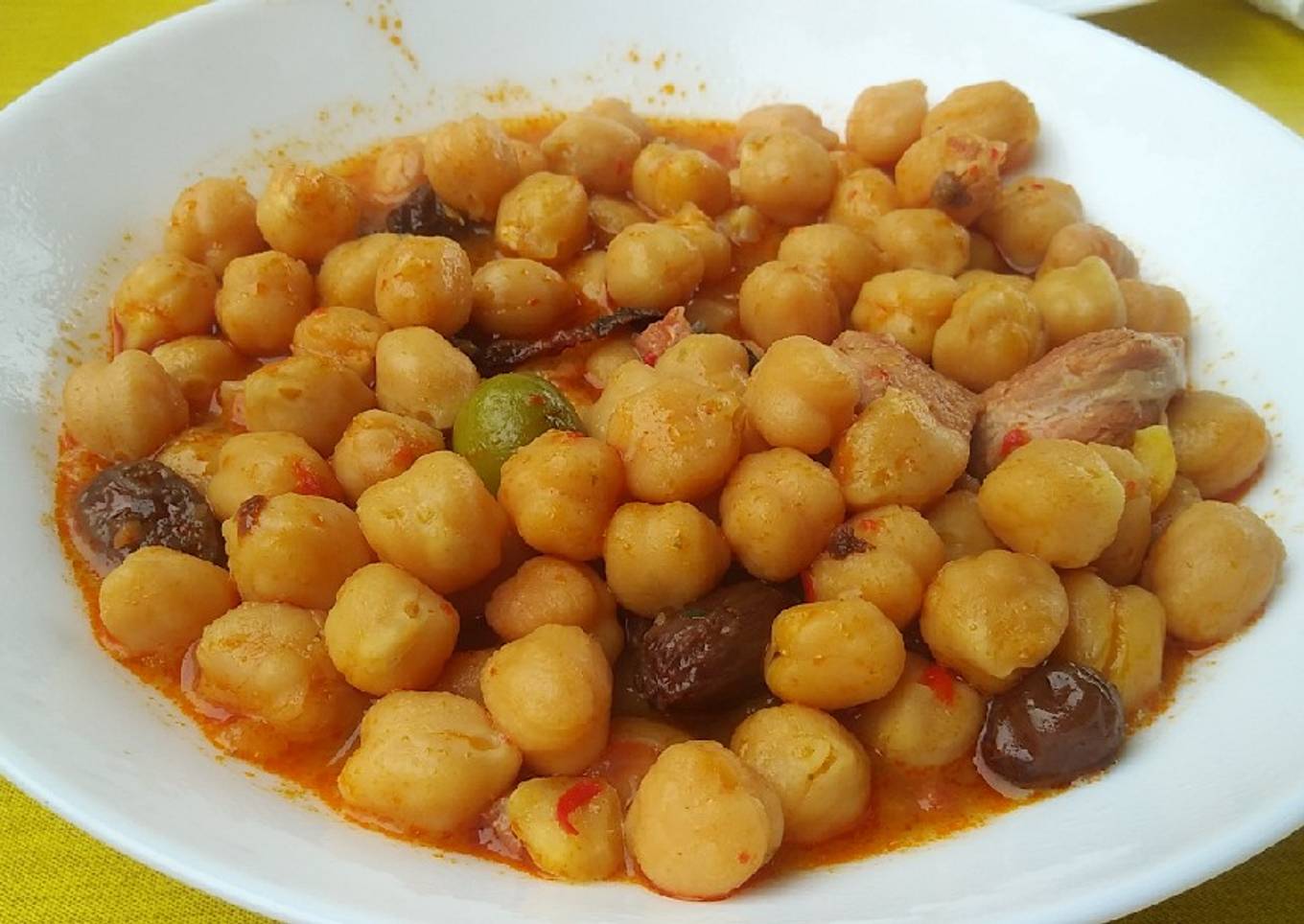 Potaje de garbanzos con verduras