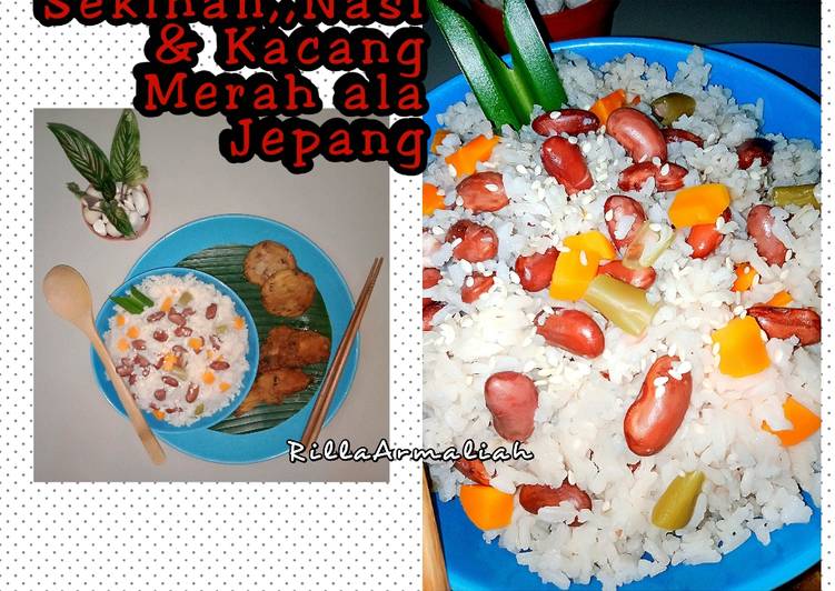 Sekihan,,Nasi & Kacang Merah ala Jepang 🍚🥢