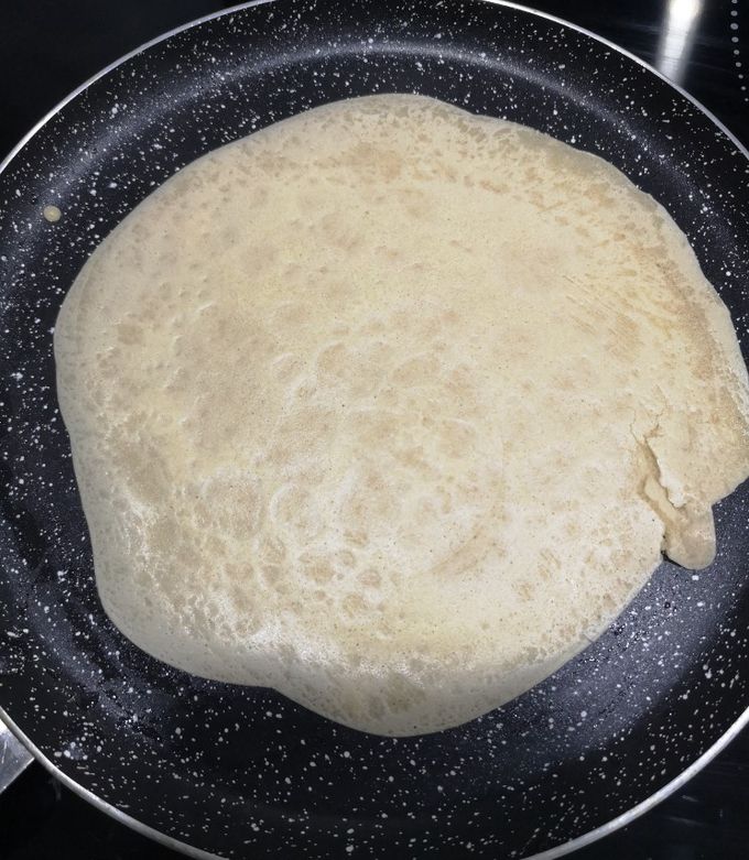 Une photo de Crêpes à la farine semi complète