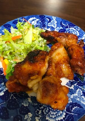 A picture of Spicy ketchup chicken.