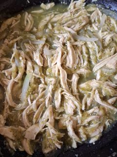 Una foto de Tinga de pollo en salsa verde