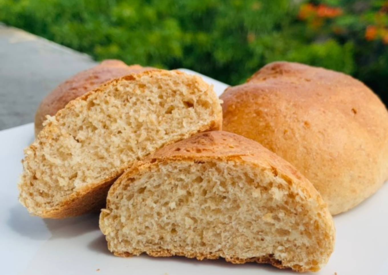 Roti gandum ga keras Tanpa butter, Tanpa telur, Tepung segitiga. healthy Wheat bun metode Tangzhong