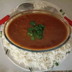 A picture of Rajma Chawal.