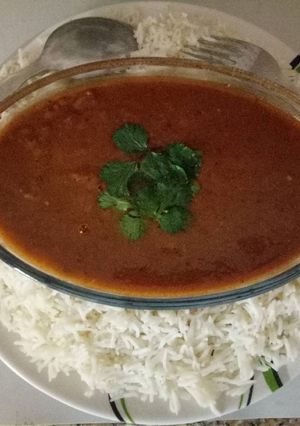 A picture of Rajma Chawal.