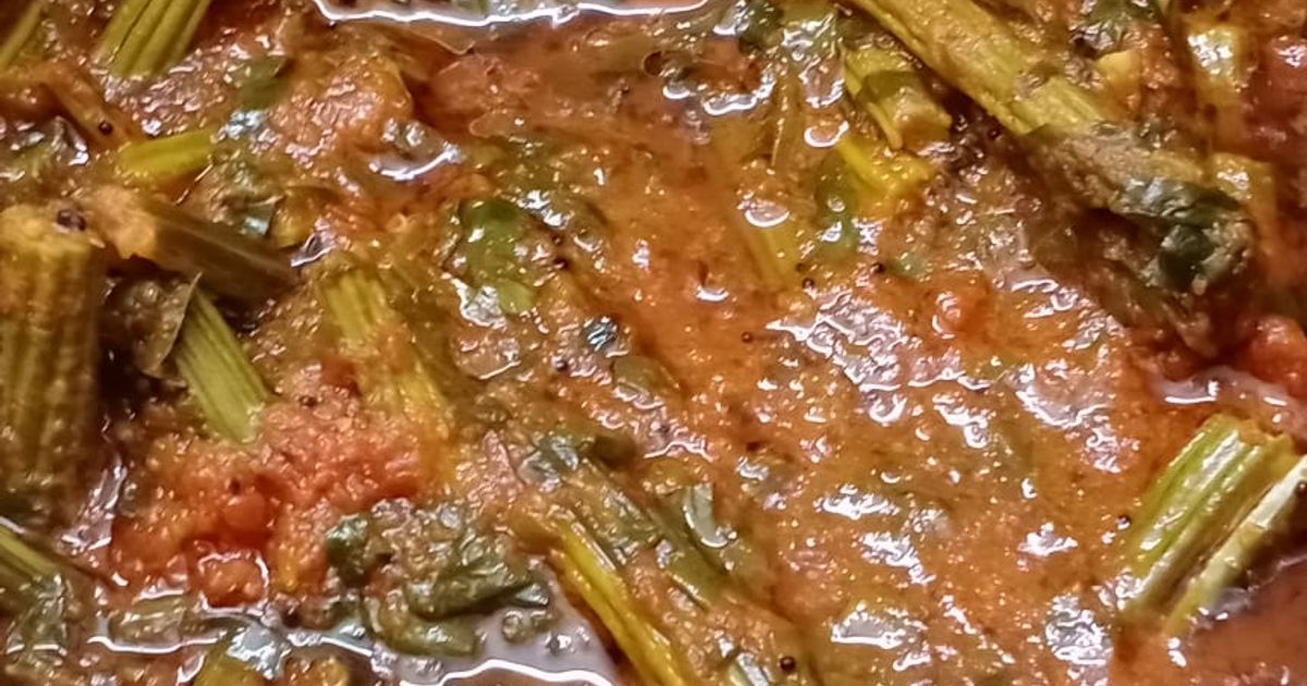 Saragva Ruchi Anjaria દ્વારા રેસીપી સરગવા લીલી મેથી નું શાક (Saragva Green ...