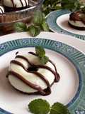 Chocolate Mint Panna Cotta Donuts