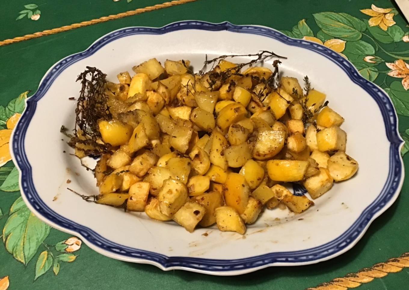 Navets boule d or rôtis au miel et au thym