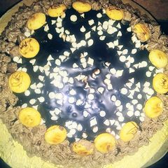 A picture of Chocolate moist cake with butter frosting.