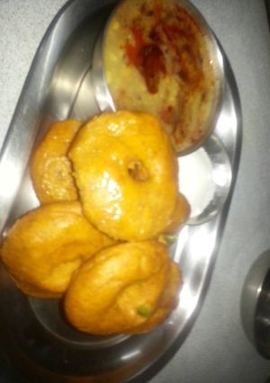 A picture of Makka ke dhokla.