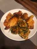 Squash blossom fritters