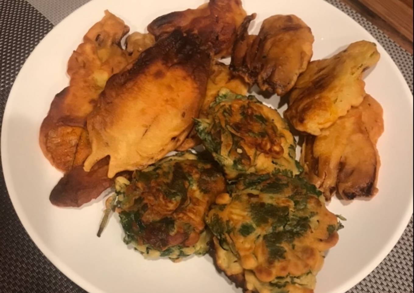 Squash blossom fritters