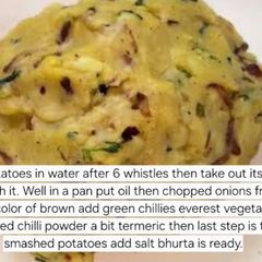 A picture of Aloo burta(not tepical eassy to cook).