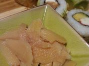 Una foto de jengibre sushi