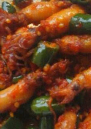 Foto resep Cumi asin pedas manis