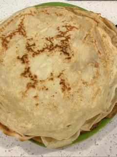 Una foto de Panqueques: receta básica dulce o salado