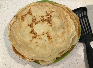Una foto de Panqueques: receta básica dulce o salado