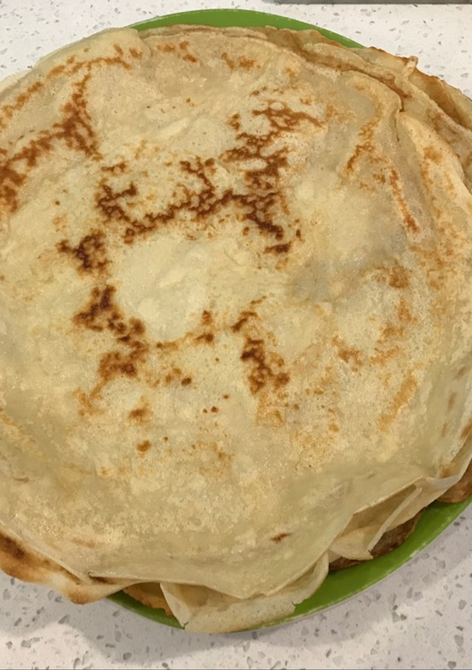 Una foto de Panqueques: receta básica dulce o salado