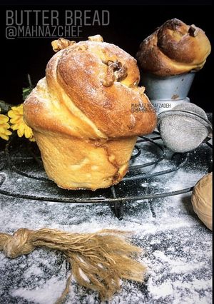 عکسی از دستور نان شیرین پنتون ایتالیاییPanettone Italian bread 🍞 نان کره ای