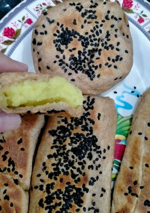 Hình của món Bánh mì nguyên cám nhân khoai lang không cần lò nướng eatclean.
