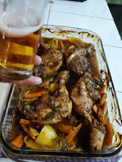 Una foto de Pollo al horno a mi manera