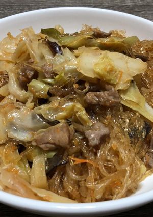 什錦炒冬粉 的食譜成品照片