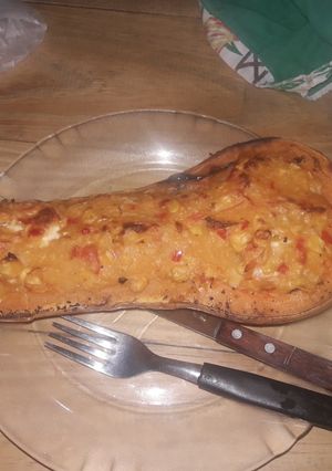 Una foto de Calabaza rellena