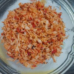 A picture of Orange pulao.