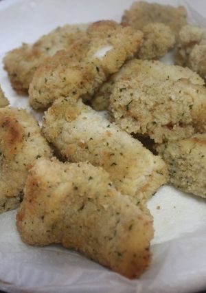 A picture of Breaded Squid with Garlic and Parsley.