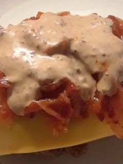 A picture of Kimchi burger.