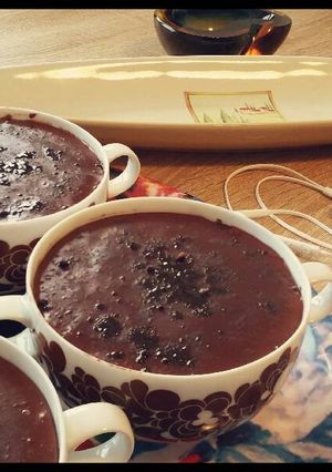 صورة لوصفة كاسترد شوكولا. Nesquick