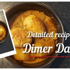 A picture of Dimer Dalna | Egg Curry in Bengali Style.