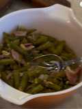 Green Beans with Ham Onions